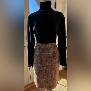 Textured Tweed Skirt (8 Petite) by Kasper